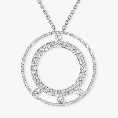 [Okajuri Jewelry]Move Romane Long Pave_-Set Diamond Necklace