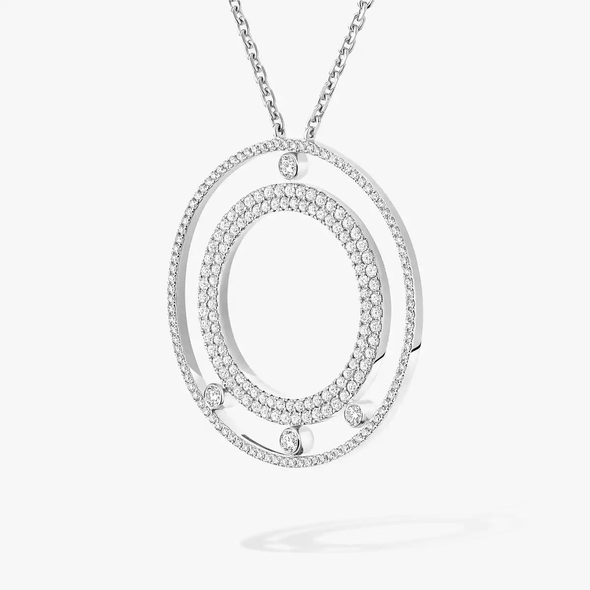 [Okajuri Jewelry]Move Romane Long Pave_-Set Diamond Necklace