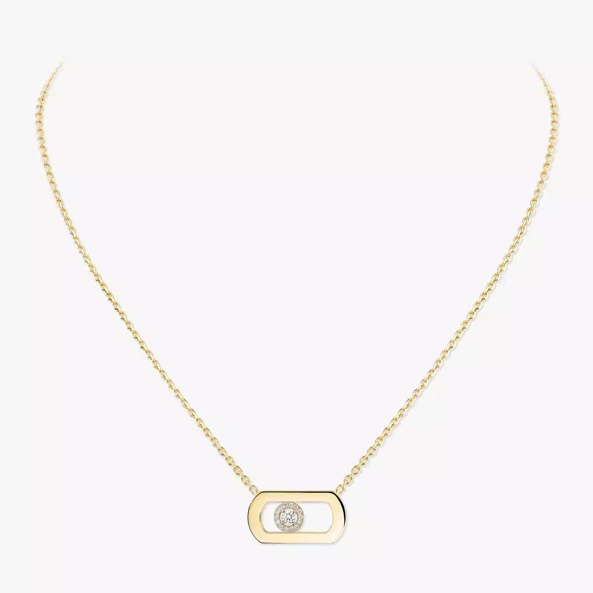 [Okajuri Jewelry]So Move Diamond Necklace in Gold