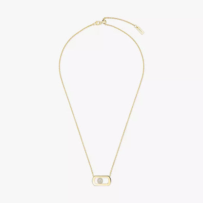 [Okajuri Jewelry]So Move Diamond Necklace in Gold