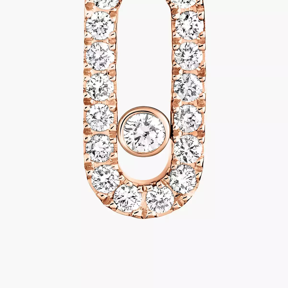 [Okajuri Jewelry]Move Uno Single Diamond Hoop Earring