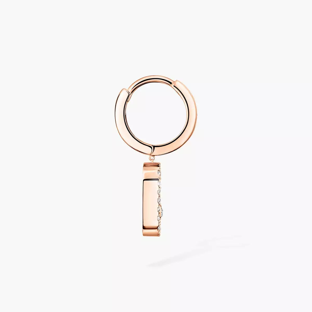 [Okajuri Jewelry]Move Uno Single Diamond Hoop Earring