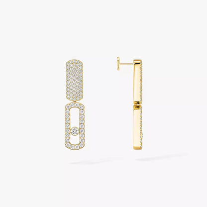 [Okajuri Jewelry]Imperial Move SM Diamond Earrings