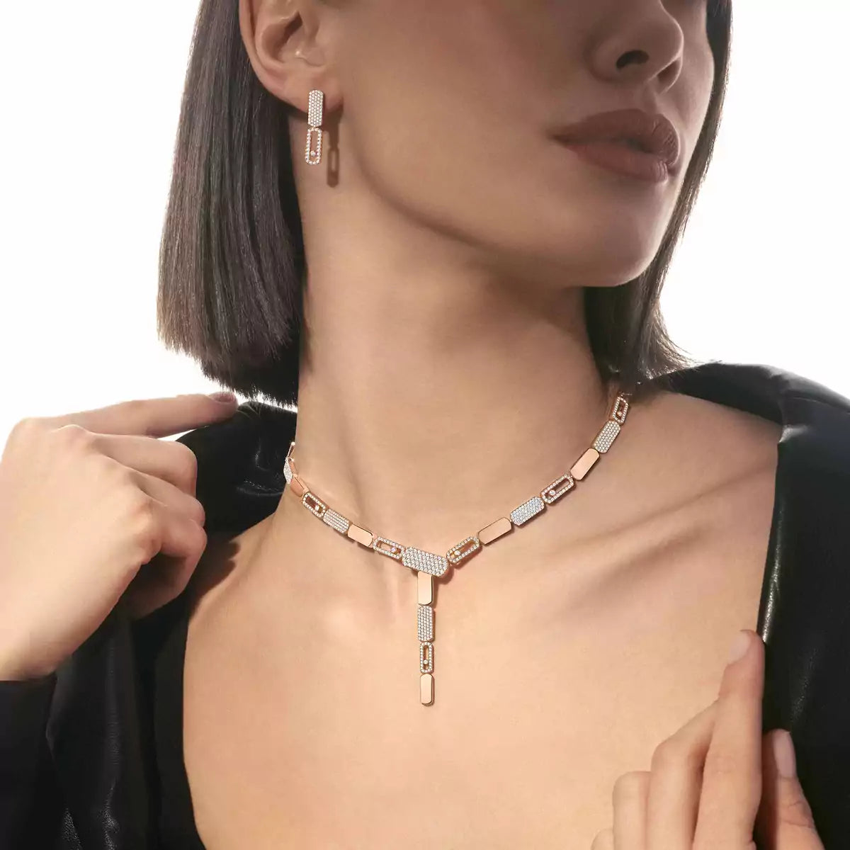 [Okajuri Jewelry]Imperial Move SM Diamond Earrings