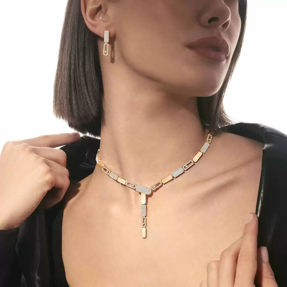 [Okajuri Jewelry]Imperial Move SM Diamond Earrings