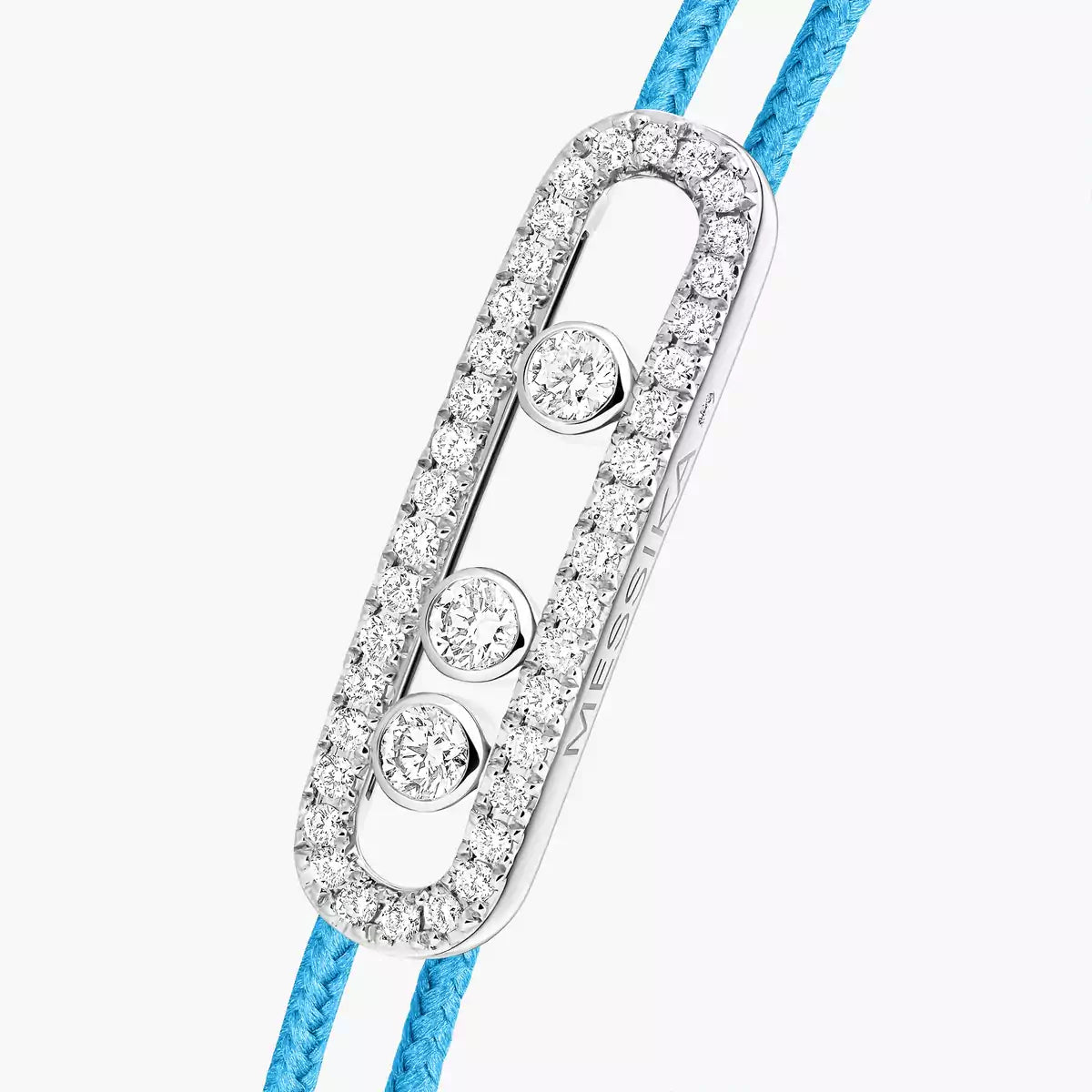 [Okajuri Jewelry]Messika Care(s) pink cord pavé bracelet