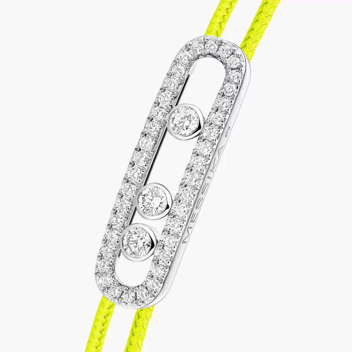 [Okajuri Jewelry]Messika Care(s) pink cord pavé bracelet