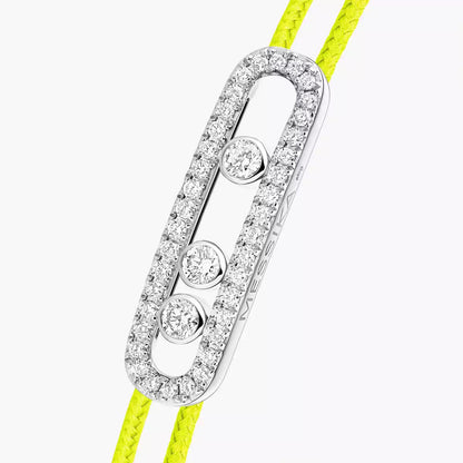 [Okajuri Jewelry]Messika Care(s) pink cord pavé bracelet