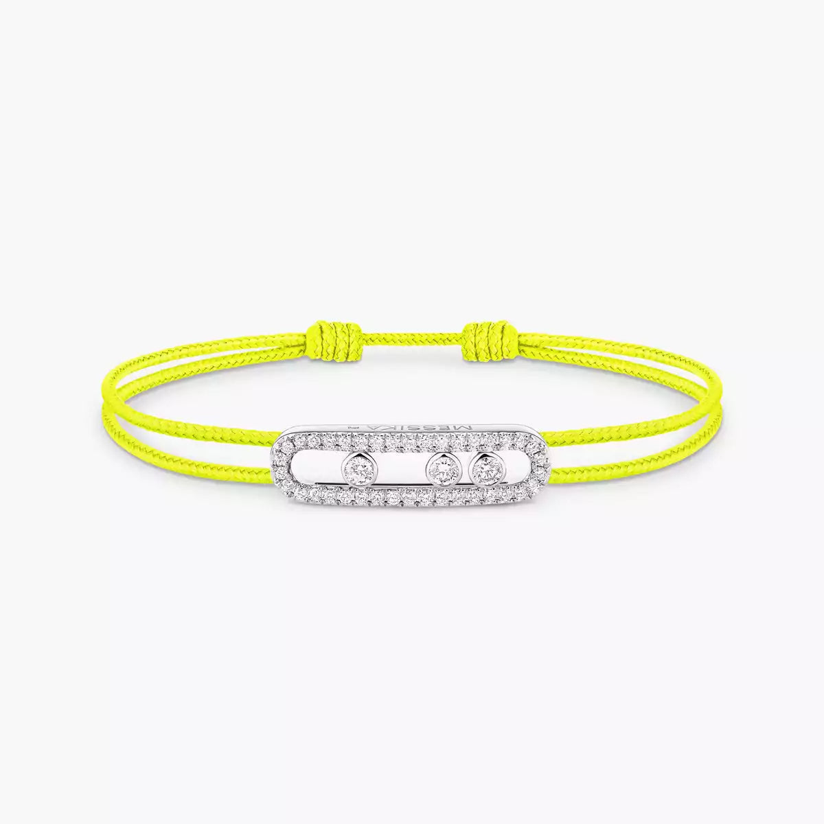[Okajuri Jewelry]Messika Care(s) pink cord pavé bracelet