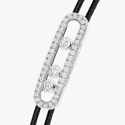 [Okajuri Jewelry]Messika Care(s) pink cord pavé bracelet