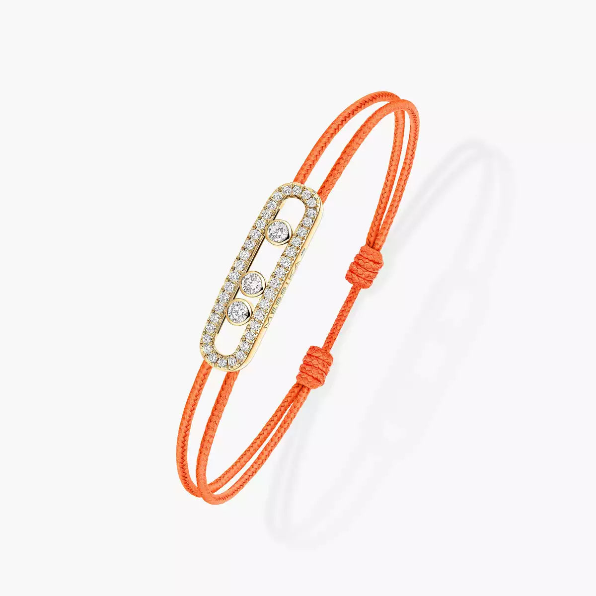 [Okajuri Jewelry]Messika Care(s) pink cord pavé bracelet