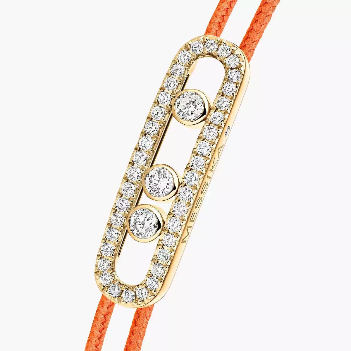 [Okajuri Jewelry]Messika Care(s) pink cord pavé bracelet