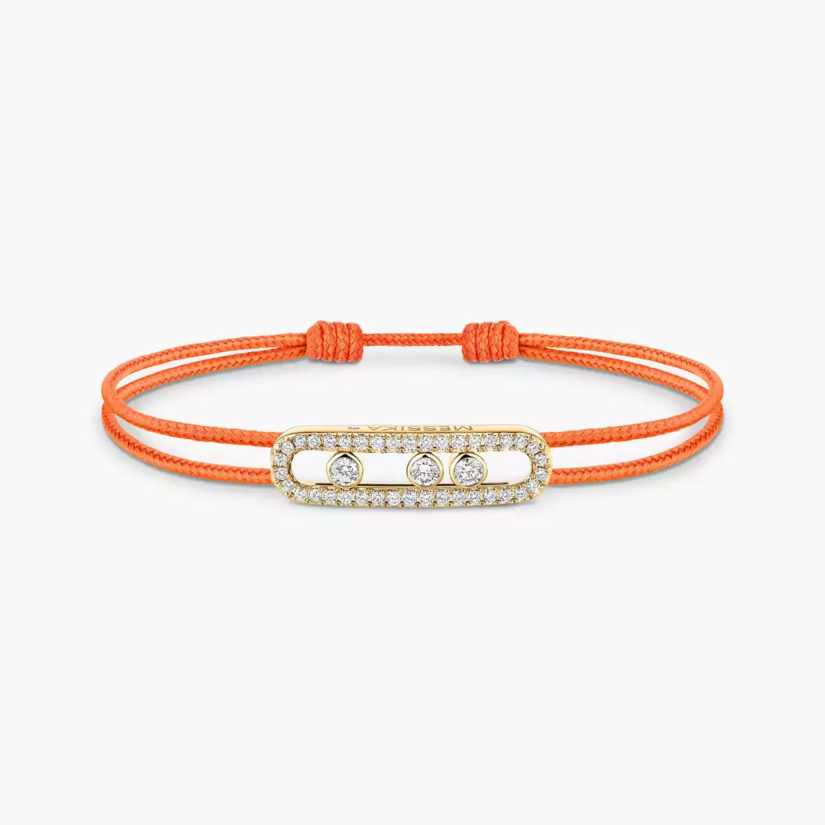 [Okajuri Jewelry]Messika Care(s) pink cord pavé bracelet