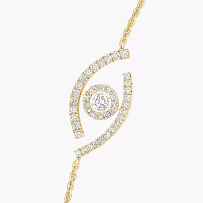 [Okajuri Jewelry]Lucky Eye Pave-Set Diamond Bracelet