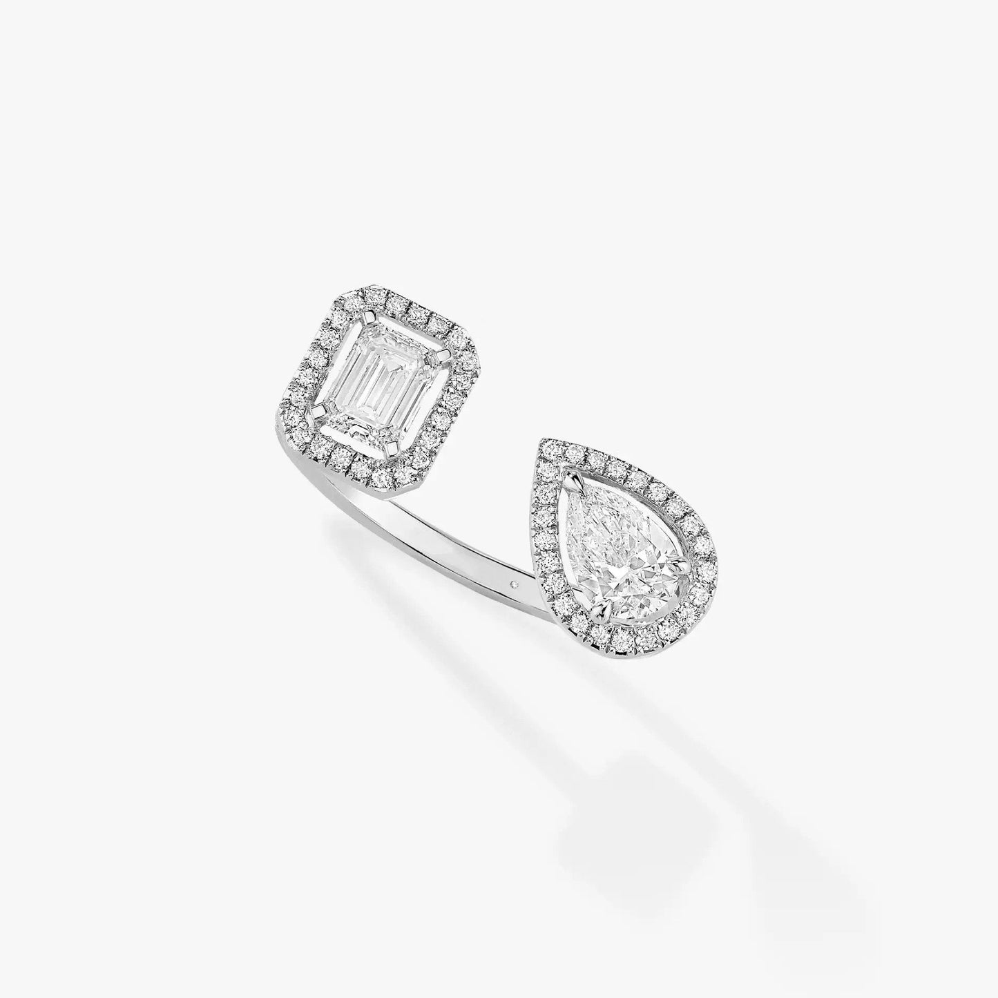 [Okajuri Jewelry]MY TWIN TOI & MOI SILVER DIAMOND RING
