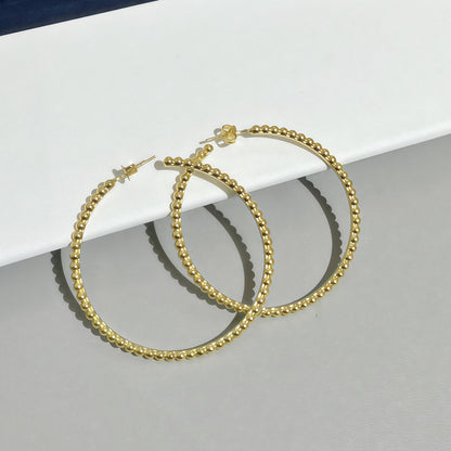 [Okajuri Jewelry] SMOOTH BEAD STUD EARRINGS