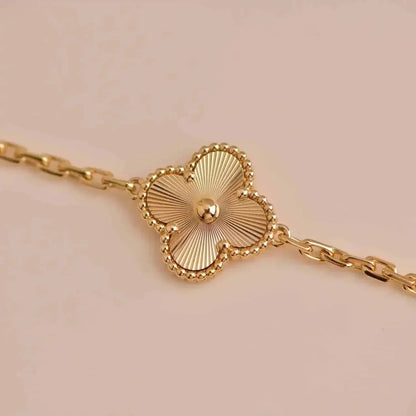 [Okajuri Jewelry]CLOVER 5 FLOWERS LASER BRACELET