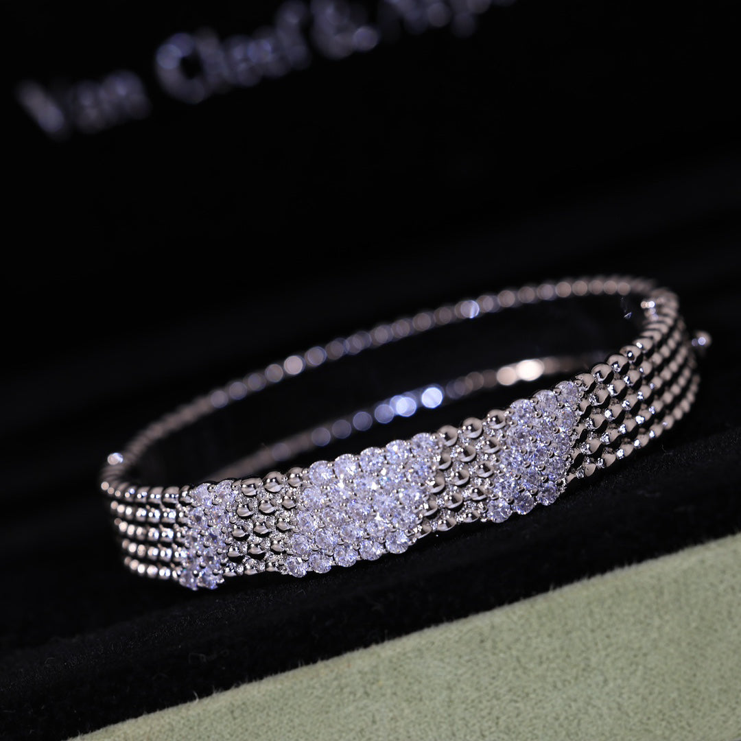 [Okajuri Jewelry] FIVE-ROW DIAMOND BRACELET
