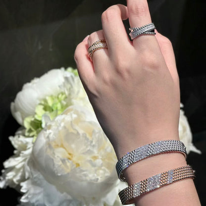 [Okajuri Jewelry] FIVE-ROW DIAMOND BRACELET