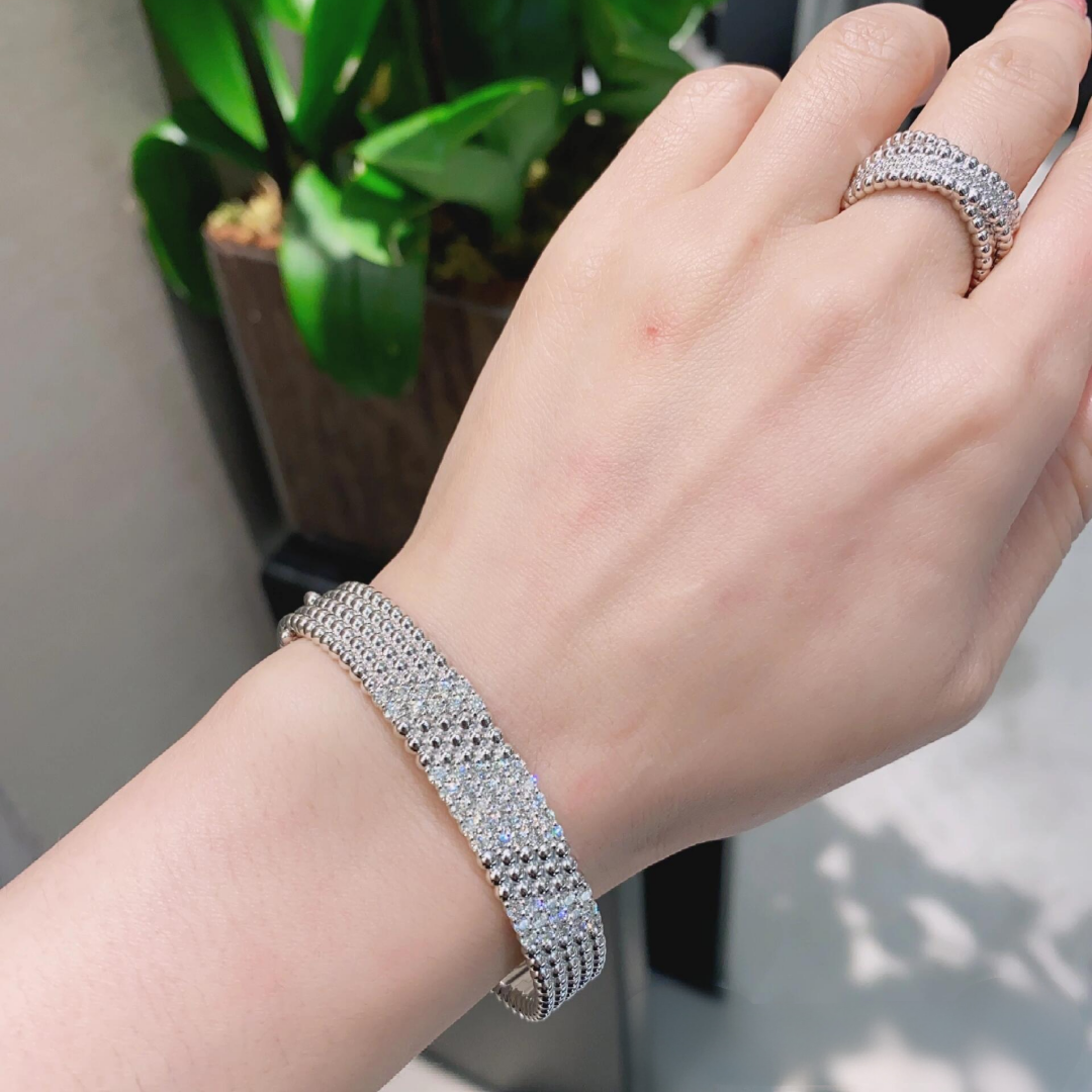 [Okajuri Jewelry] FIVE-ROW DIAMOND BRACELET