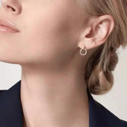 [Okajuri Jewelry] TRINITY ON DIAMOND  EARRINGS