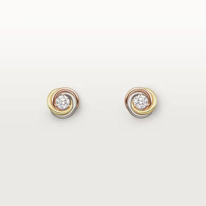 [Okajuri Jewelry] TRINITY STUD DIAMOND EARRINGS