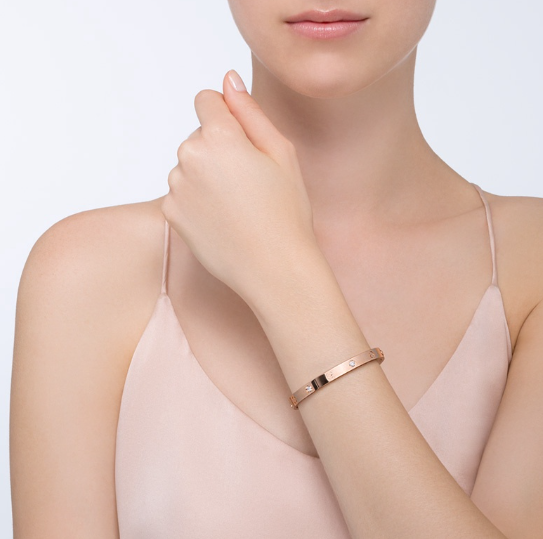 [Okajuri Jewelry] LOVE BRACELET 6.1MM 4 DIAMONDS
