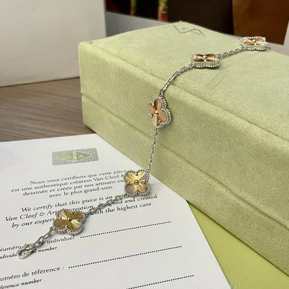 [Okajuri Jewelry] CLOVER 5 MOTIF LASER BRACELET COLLECTION