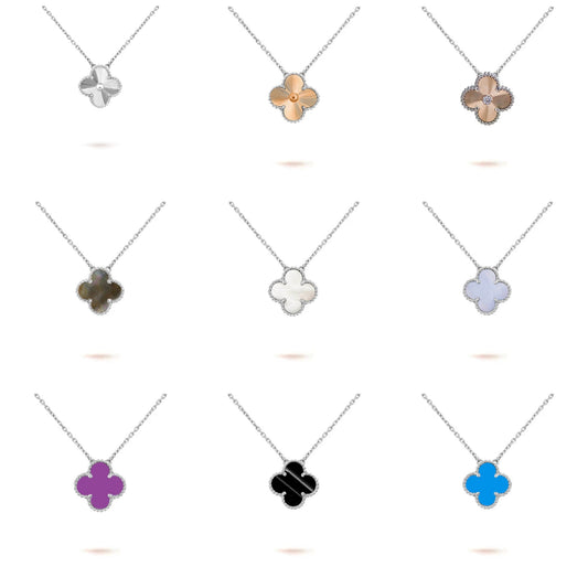 [Okajuri Jewelry] CLOVER 15MM NECKLACE SILVER COLLECTION