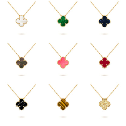 [Okajuri Jewelry] CLOVER 15MM SINGLE FLOWER NECKLACE COLLECTION