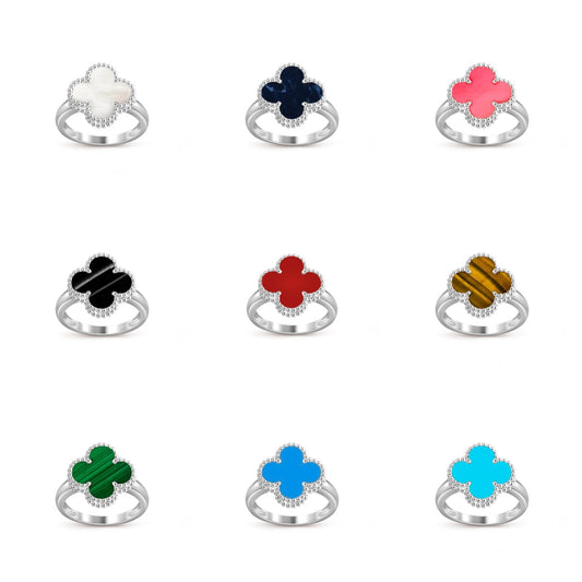 [Okajuri Jewelry] CLOVER SILVER RING COLLECTION