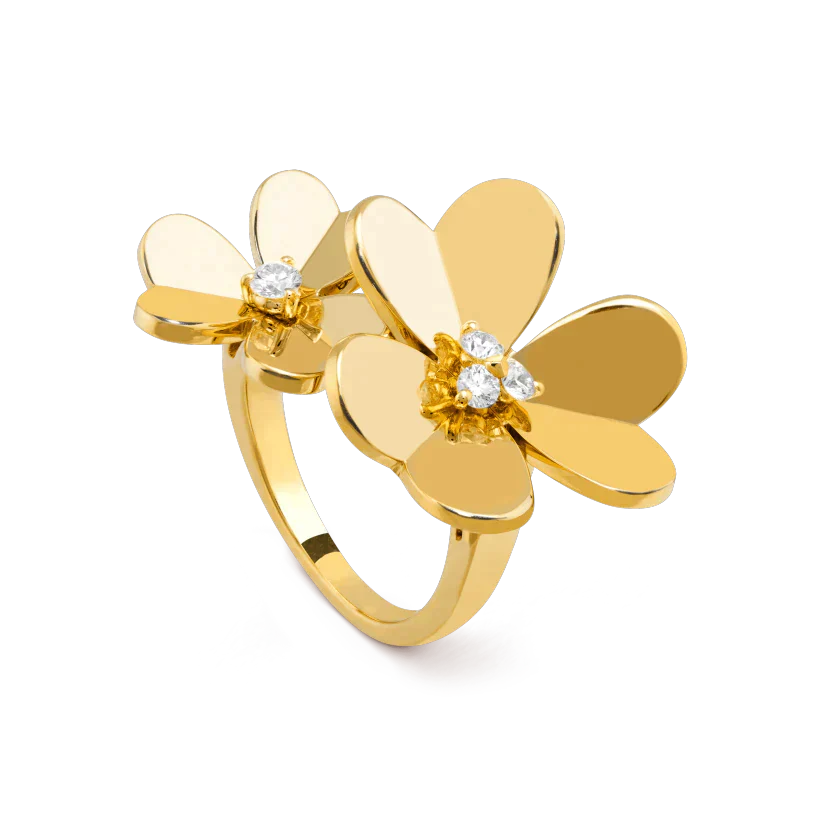 [Okajuri Jewelry]CLOVER COMOS GOLD DIAMOND RING