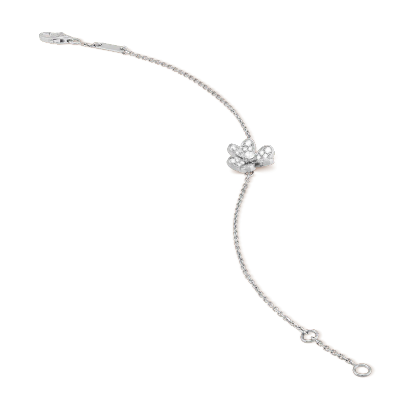 [Okajuri Jewelry]FRIVOLE SILVER FLOWER DIAMOND BRACELET