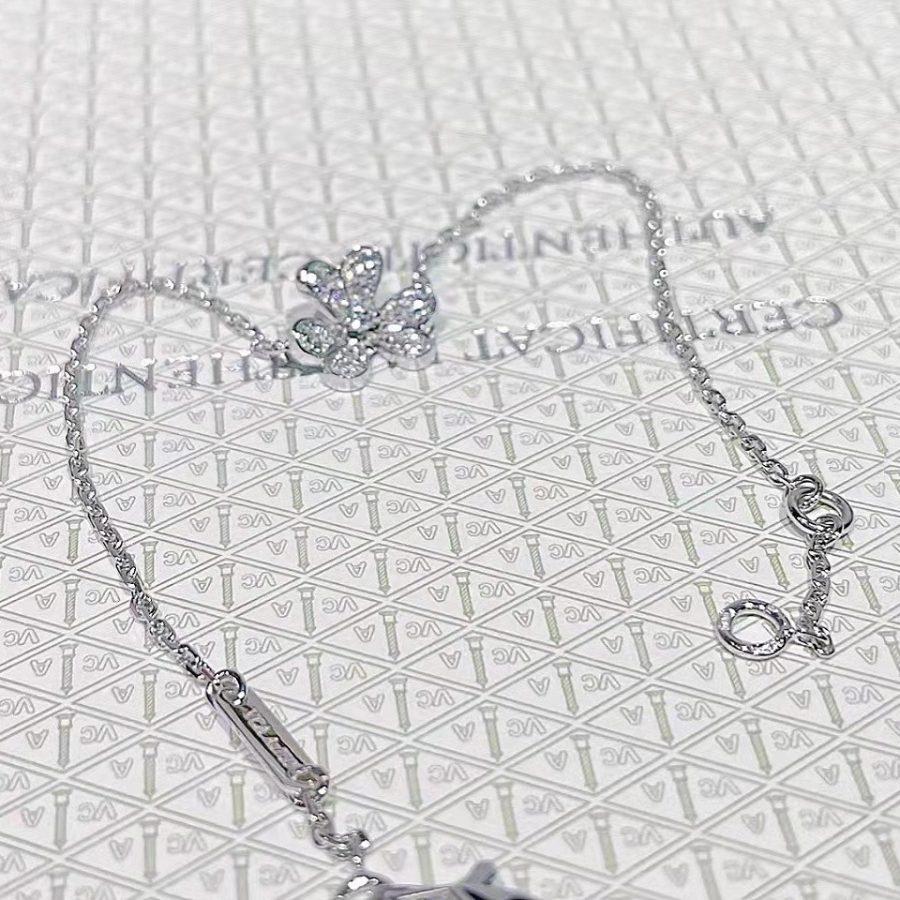 [Okajuri Jewelry]FRIVOLE SILVER FLOWER DIAMOND BRACELET