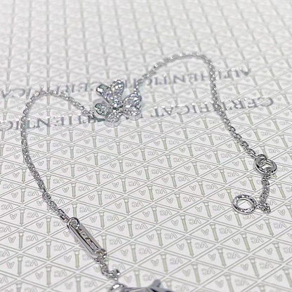 [Okajuri Jewelry]FRIVOLE SILVER FLOWER DIAMOND BRACELET