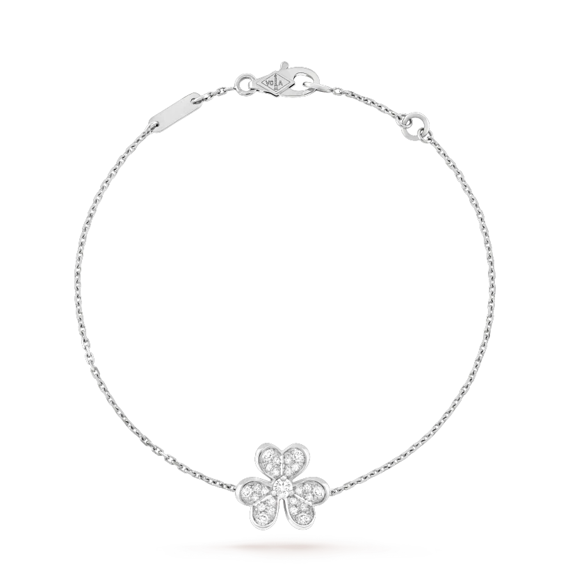 [Okajuri Jewelry]FRIVOLE SILVER FLOWER DIAMOND BRACELET
