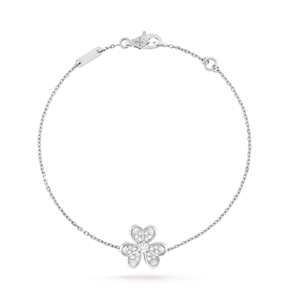 [Okajuri Jewelry]FRIVOLE SILVER FLOWER DIAMOND BRACELET