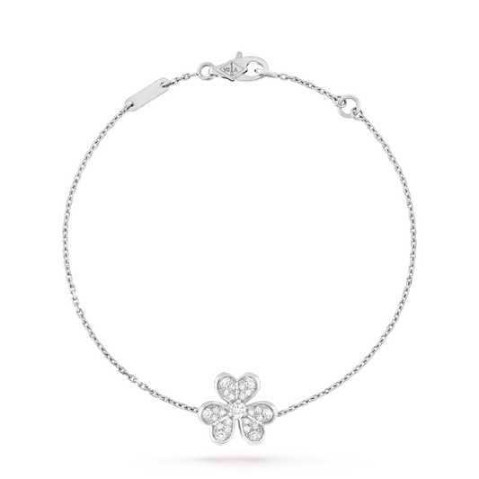[Okajuri Jewelry]FRIVOLE SILVER FLOWER DIAMOND BRACELET