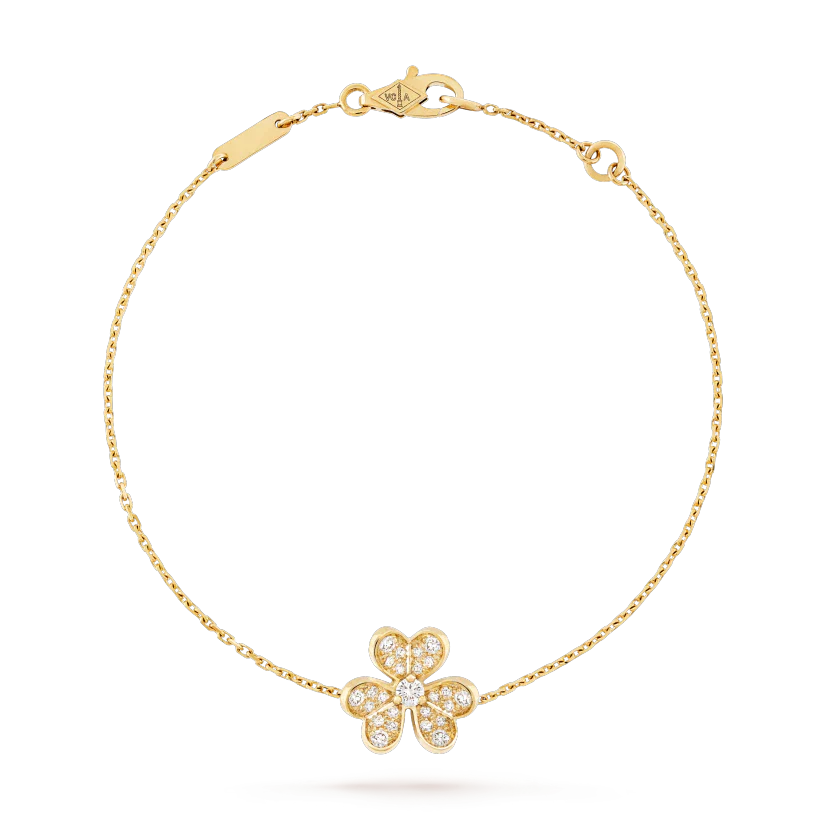 [Okajuri Jewelry]FRIVOLE GOLD FLOWER DIAMOND BRACELET