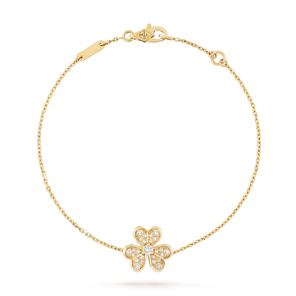 [Okajuri Jewelry]FRIVOLE GOLD FLOWER DIAMOND BRACELET