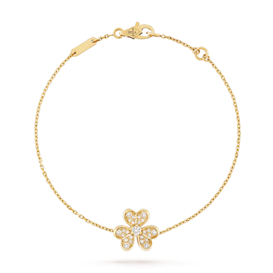 [Okajuri Jewelry]FRIVOLE GOLD FLOWER DIAMOND BRACELET