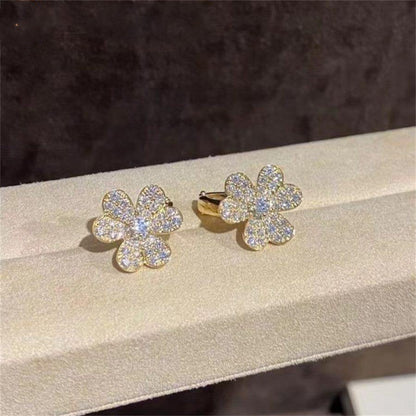 [Okajuri Jewelry]FRIVOLE GOLD FLOWER DIAMOND EARRINGS
