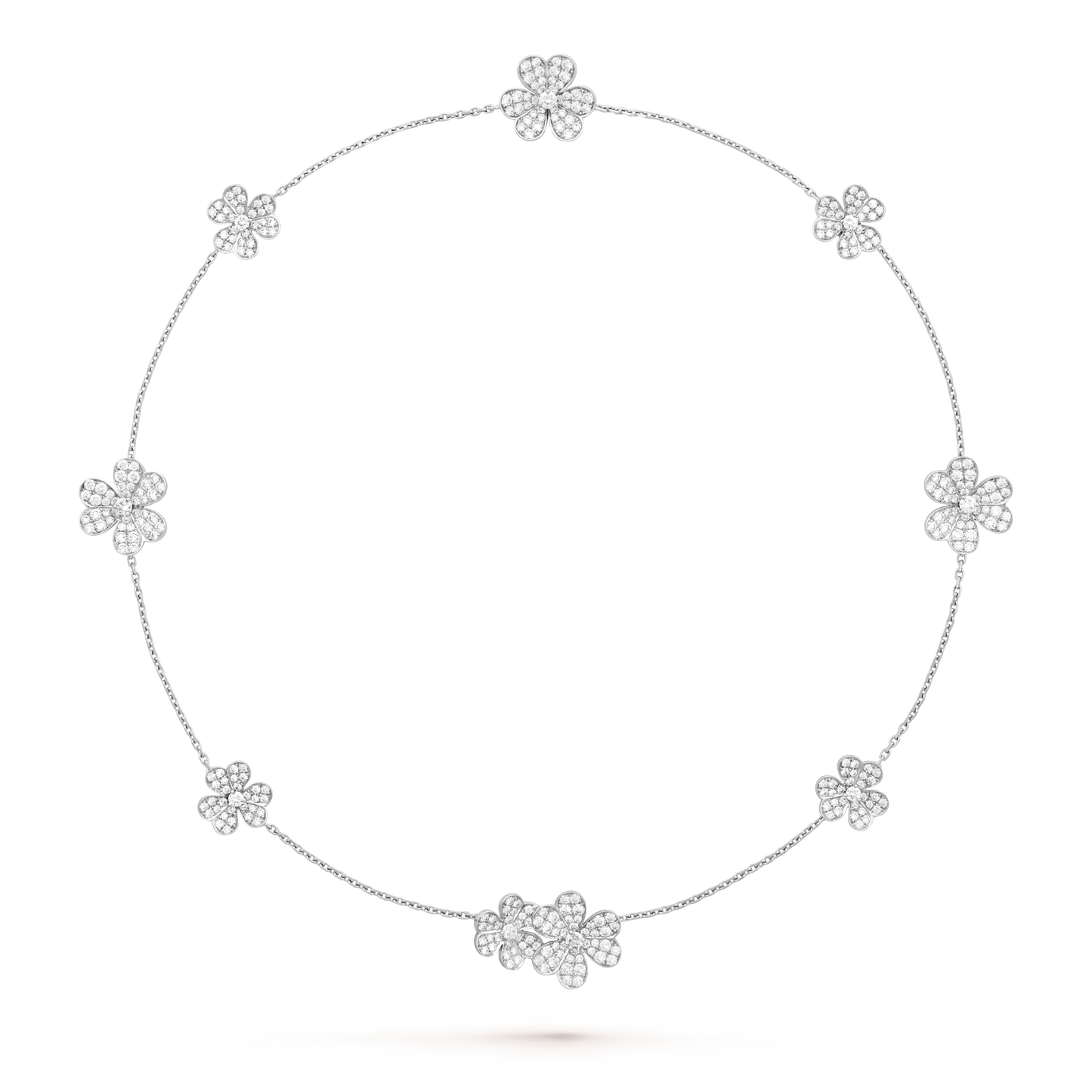 [Okajuri Jewelry]FRIVOLE SILVER 9 FLOWERS NECKLACE