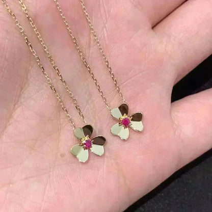 [Okajuri Jewelry]FRIVOLE GOLD FLOWER NECKLACE