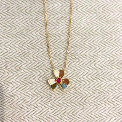 [Okajuri Jewelry]FRIVOLE GOLD FLOWER NECKLACE