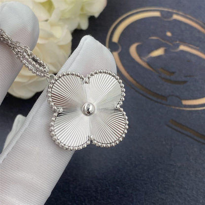 [Okajuri Jewelry]CLOVER 25MM SILVER BIG CLOVER NECKLACE