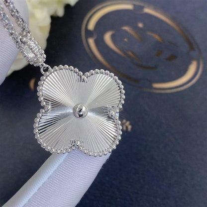 [Okajuri Jewelry]CLOVER 25MM SILVER BIG CLOVER NECKLACE