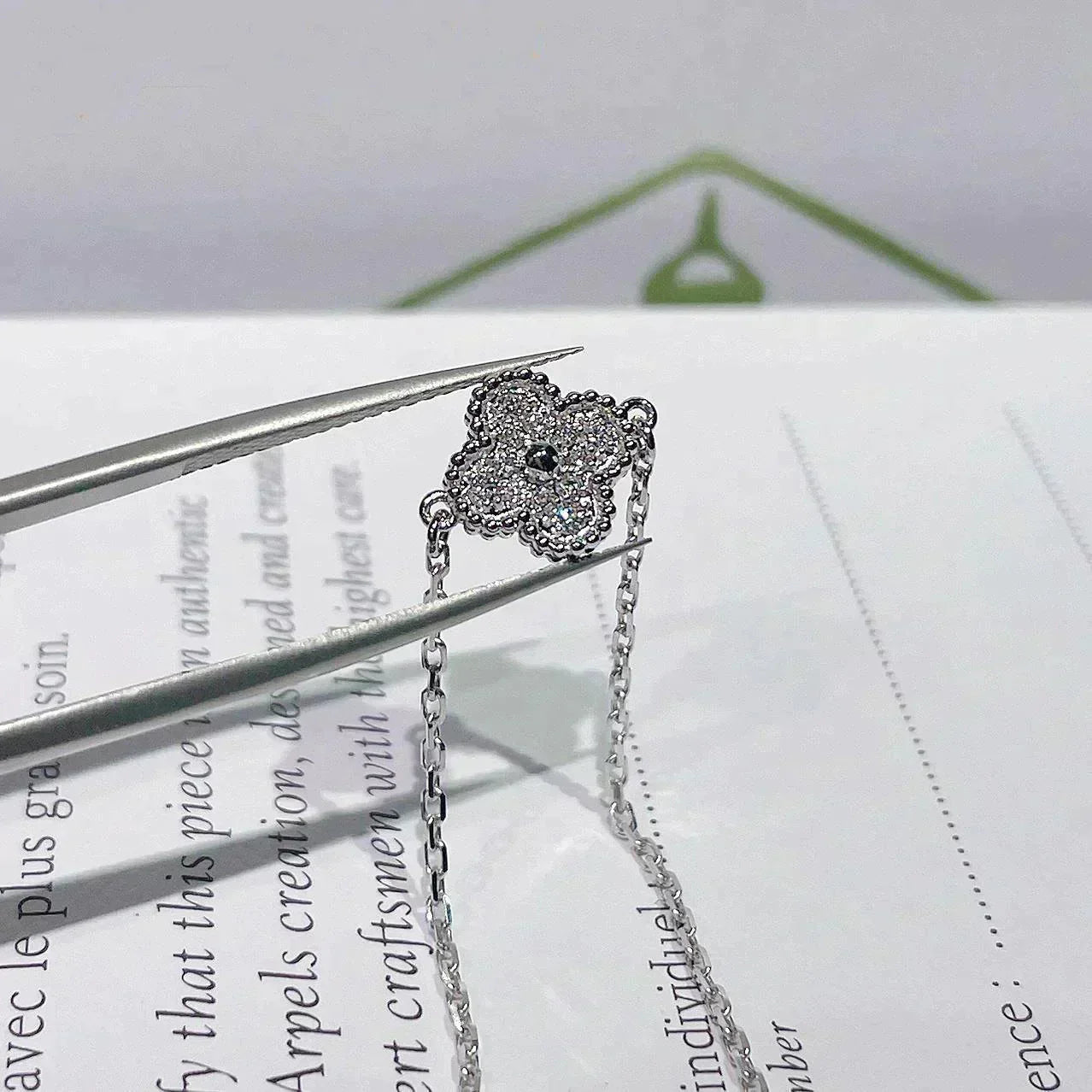 [Okajuri Jewelry]CLOVER  SINGLE FLOWER BRACELET SILVER