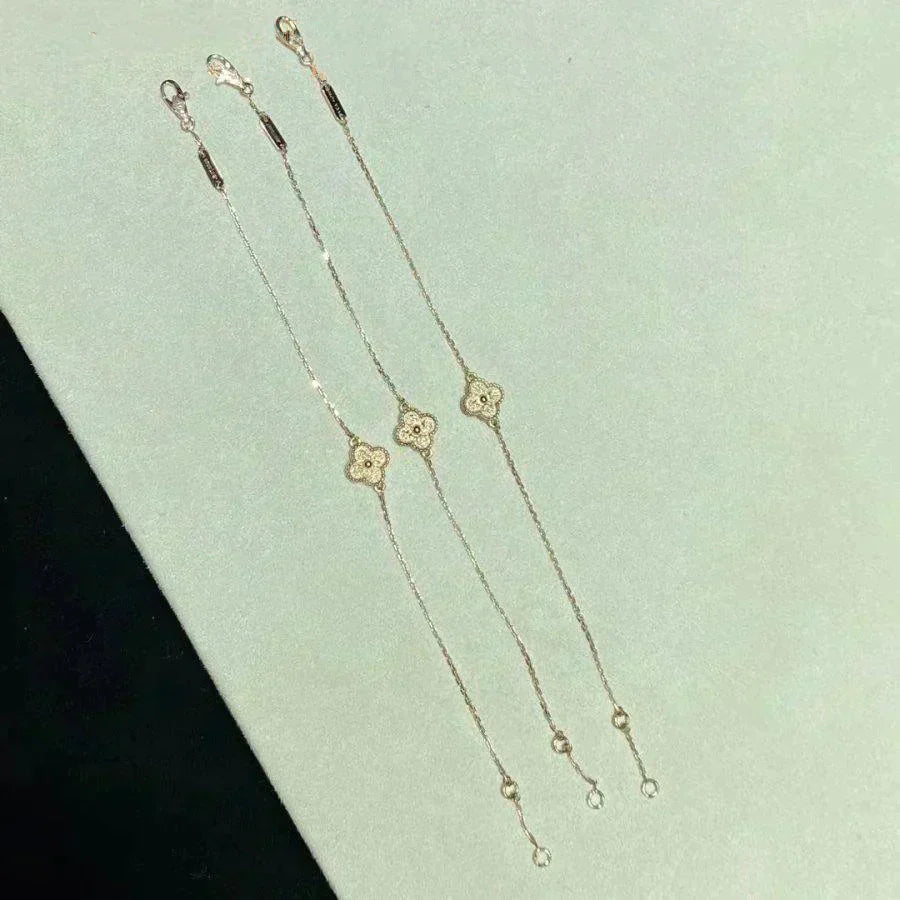 [Okajuri Jewelry]CLOVER SINGLE FLOWER BRACELET