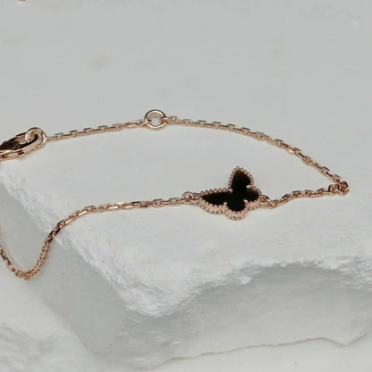 [Okajuri Jewelry]BUTTERFLY ONYX  BUTTERFLY BRACELET